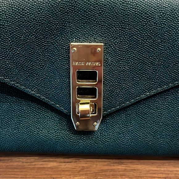 Henri Bendel Uptown Envelope Wallet in Dark Green - Picture 4 of 9